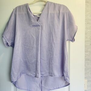 ANDREE BY UNIT Light Purple Women's Blouse Size M Euc